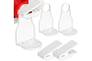 AceOrbit 4 Pack Laundry Detergent Dispenser Cup Holder Nozzle Button Tight on Laundry Bottle Spouts Effort Saving Switch No Leaks or Mess with Detergent Drip Catcher Washroom Organization