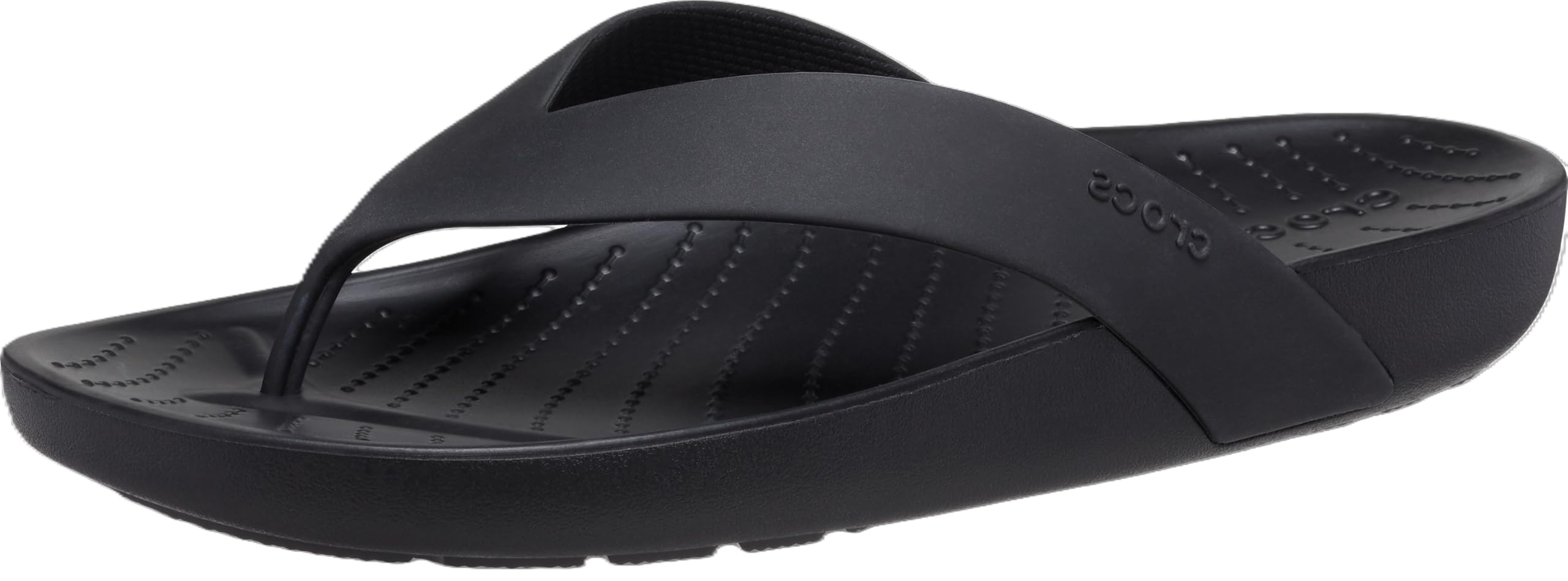 Crocs Women's Splash Flip Flops, Black, 10 Women Image