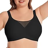 Wireless Bras for Women Mesh No Underwire Seamless Bra Full Coverage Supportive Push Up Everyday Tshirt Bralette