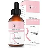 Sylk Retinol Serum for Face with Hyaluronic Acid & Vitamin E & A - Anti Aging, Fine Lines, Wrinkles, Resurfacing, Acne Scars, Skin Brightening, Dark Spots - Microneedling Retinoids for Face - 2 fl oz