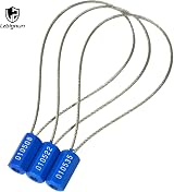 Lzbignun 100pc Numbered Security Cable Seals Tamper Evident Steel Wire Pull view 3
