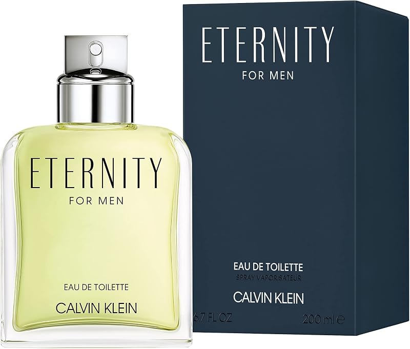 Eternity Eau de Toilette para hombres | Fragancia masculina con notas de mandarina, lavanda y madera de cedro | Fragancia duradera | 200 ml