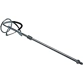 CXCESNS M14 Paint &amp; Concrete Mixing Rod, Galvanized Drill Mixer Attachment | Galvanized S-blade smoothly mixes thick compounds. Fits most drills for cement, mortar and paint.