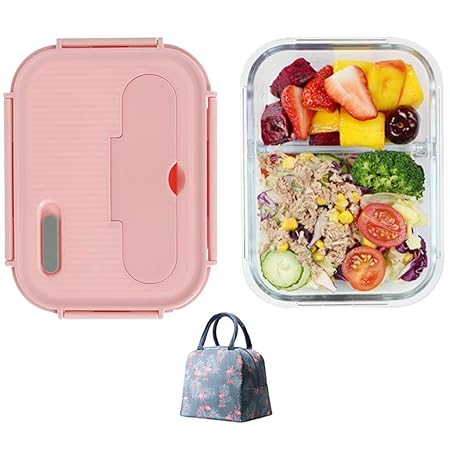 SYHSZY Fiambreras bento Fiambrera , Fiambrera de Vidrio de ...