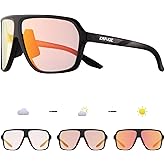 KAPVOE Photochromic Cycling Glasses for Men Women Sports Sunglasses MTB Biking Sunglasses UV Protection K64