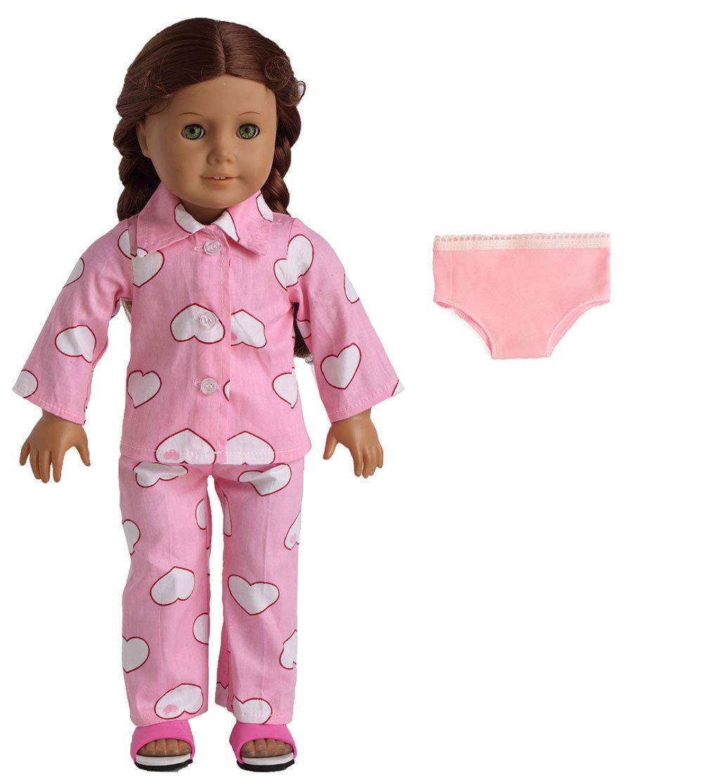 american girl pink pajamas