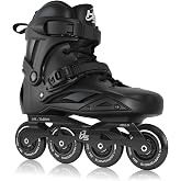Inline Skates for Women Men, Performance Roller Skates Blades for Fitness | Professional Outdoor Blades Roller for Adult Male Female, Aluminum Frame &amp; Comfortable Lining for Beginners to Pros, No Brake