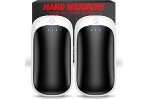 LERAT 2 Pack Hand Warmers Rechargeable, Portable Electric Hand Warmers Reusable, USB 2 in 1 Handwarmers, Outdoor/Indoor/Warm Gifts for Men Women Kids
