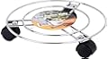 Shepherd Hardware 8199 Planter Caddy Dolly, Chrome Finish, 120-lb Load Capacity, 1-1/2-Inch Casters