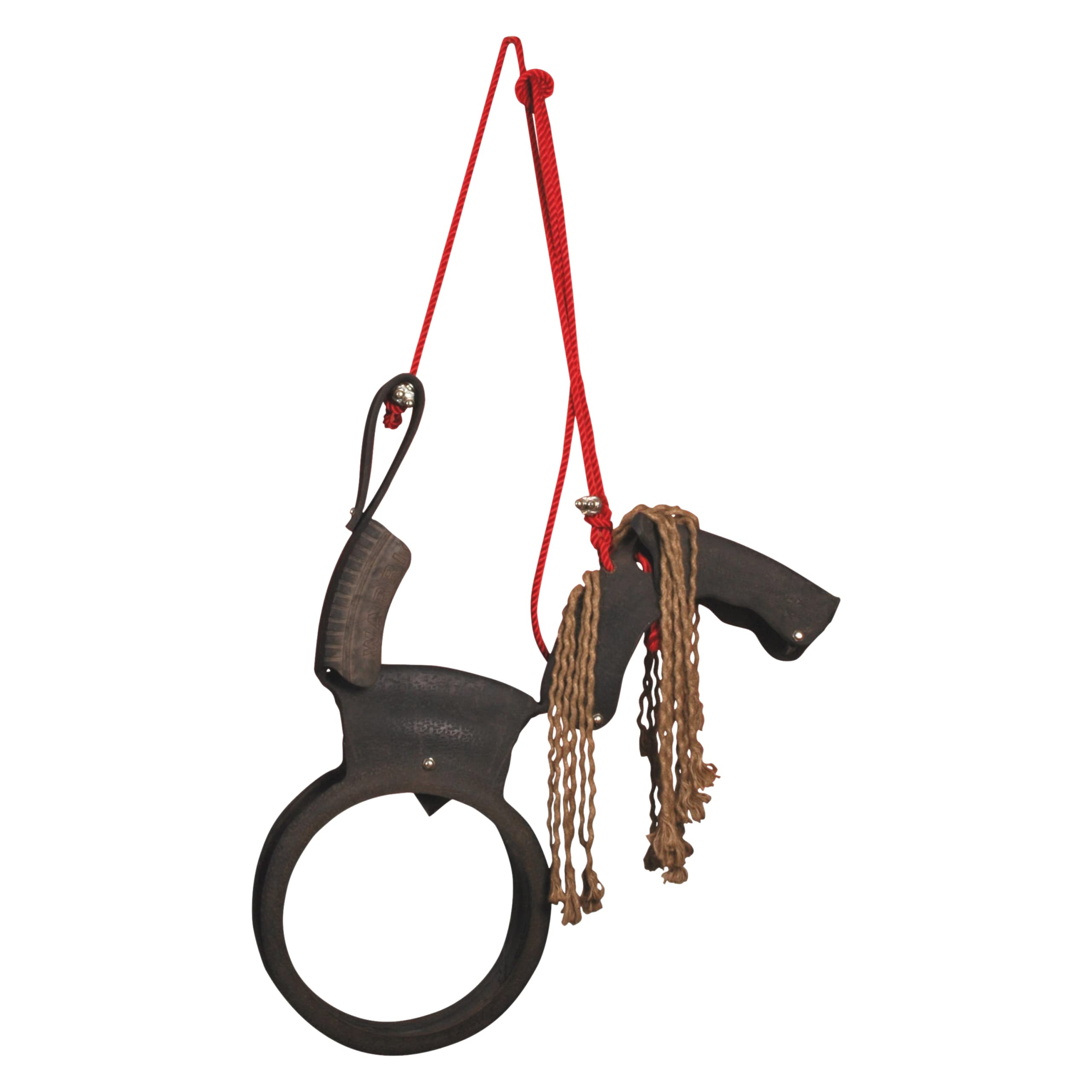 Esschert Design KG10 104 x 85 x 16cm Plastic/Rope Children's Horse Swing - Brown