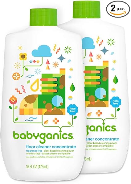Amazon Com Babyganics Floor Cleaner Concentrate Fragrance Free