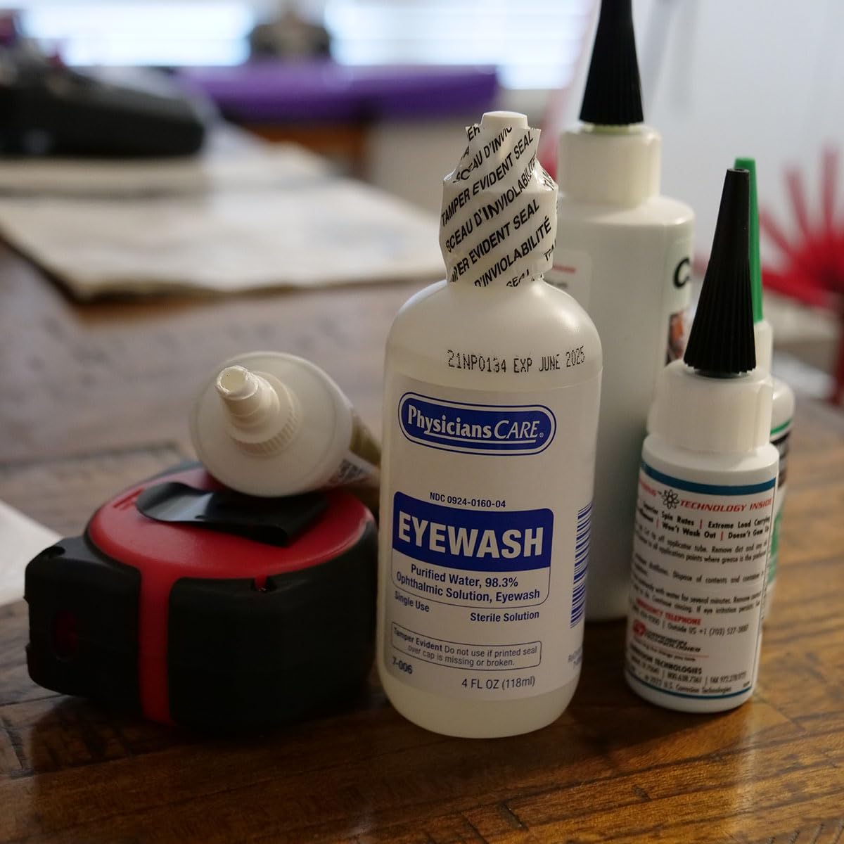 PhysiciansCare by First Aid Only 7-006 Eye Wash Solution, 4 oz Bottle