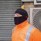 JSP Surefit Thermal Safety Helmet Liner Black with Removable Face Covering view 2