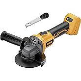 Angle Grinder 4-1/2" Brushless for Dewalt 20V Battery, 6 Variable Speed Power Grinder, Cordless Angle Grinder Power Tools For Cutting Grinding Polishing (Tool Only)