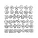 Your Perfect Gifts 40 pcs Silver Rhinestone Brooches Set Crystal Wedding Invitation Brooch Bouquet Wholesale Lot AMBR665