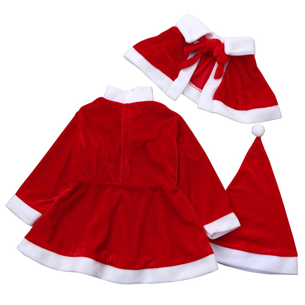 Chale Mounter Noel Bebe Filles Noel Vetements Costume Noel Robe Chapeau Tenue Bebe Puericulture Bebe Fille 0 24m Iplanmovilidad Com