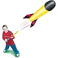 Geospace Hand Held Pump Rocket Jr Size (Single Pump) – Flying Foam Rockets Outdoor Toys for Kids, Boys & Girls – 19" Rocket Set – Hand Stomper Rockets Toy - Cool Toys for Fun