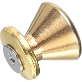 uxcell Teapot Button Lid Knobs Copper Tea Kettle Pot Cover Handle Knobs Lid Top Replacement for Teapot Teakettle Ceramic Pot Accessories Supplies, Gold