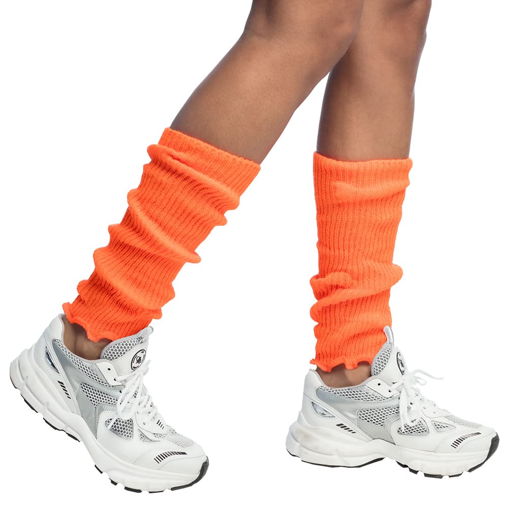 Boland 1756 Leg Warmers Adult Neon Orange, One Size
