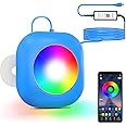 LyLmLe LED Pool Light for Above Ground with APP Control, 10W Smart RGB Magnetic Underwater Lights with Timer, 400lm Dimmable, IP68 Waterproof 12V Submersible Light for Inground Aboveground Pools