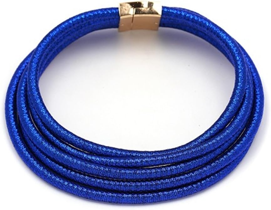 Fancy Love New Punk Wide Stretch Rope Gold Maxi Colar Chocker Necklace