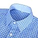 Yong Horse Men's Plaid Lapel Long Sleeve Button Down Casual Shirt With Chest Pocket