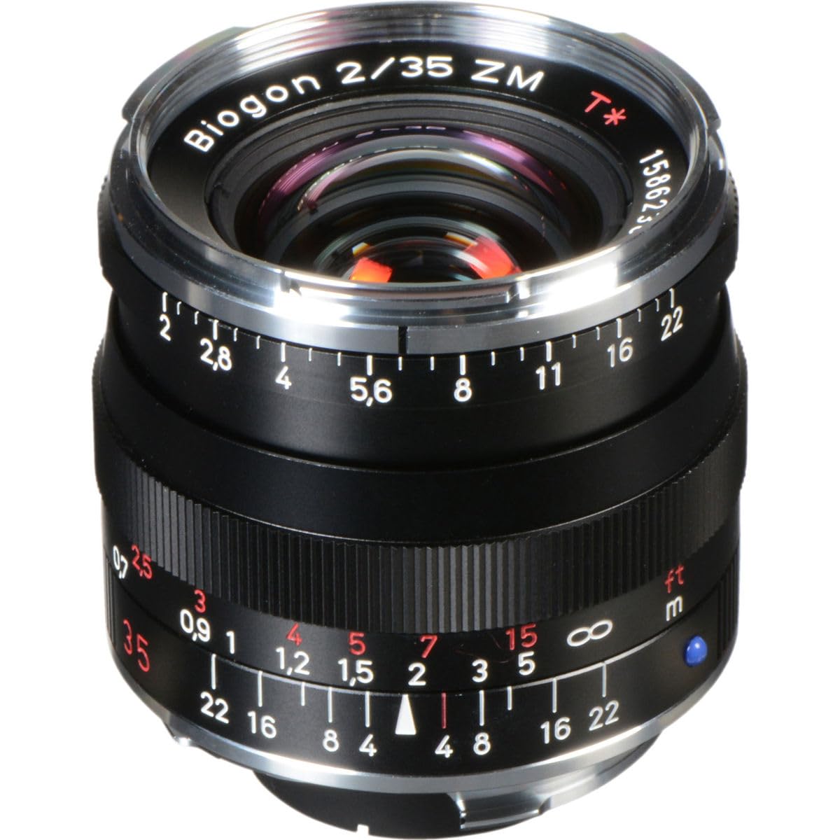 Lente ZEISS Ikon Biogon T* ZM 2/35 para telémetro Leica con montura M, negro