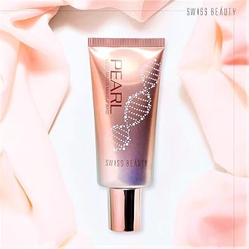SWISS BEAUTY B W All Black Pearl Illuminator Liquid Makeup Base (Golden Pink)