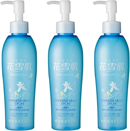 Amazon 花雪肌 角質クリアジェルplus 5種類の植物性天然ひきしめ成分配合 洗顔 ヒアルロン酸 角質除去 0ml 3本セット 花雪肌 ゴマージュ ピーリング 通販