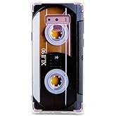 FAteam Case for Galaxy Note 9 with Reinforced Corners TPU Soft Bumper Retro Music Cassette Tape Case Compatible with Samsung Galaxy Note 9