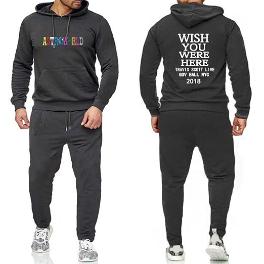 Insto Capucha Pantalones 2 Piezas Establecer Travis Scotts