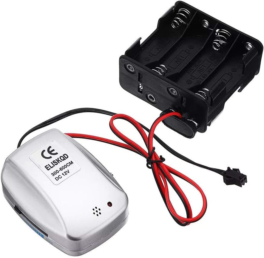 LED Driver DC 12V Battery Powered Voice Controller Power Supply LED Driver for 1-6M El Wire Light Controller