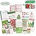 Christmas Gift Tags 60 Count with Untied String (15 Assorted Glitter, Foil, Printed Designs for DIY Xmas Present Wrap and Label Package Name Card)