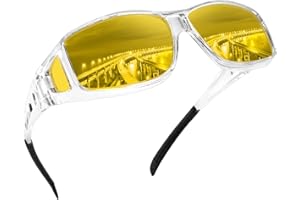 Tnnaiko Night Driving Glasses Night Vision Glasses Fit Over Glasses Sunglasses for Men Polarized Sunglasses