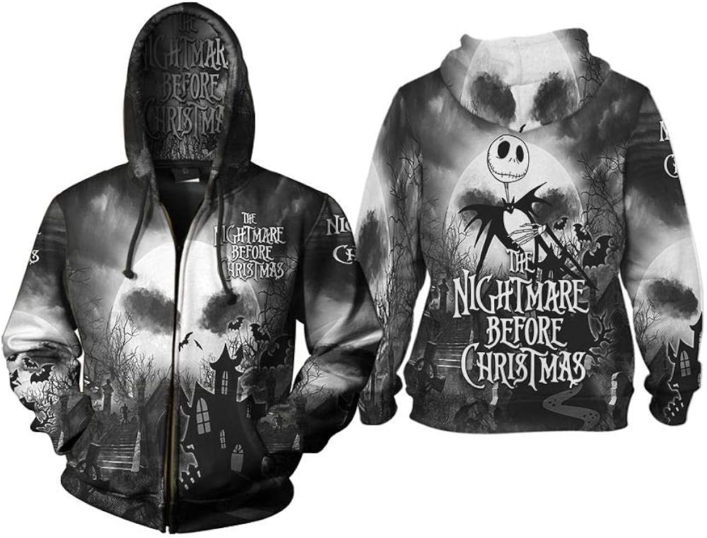 jack skellington zipper hoodie