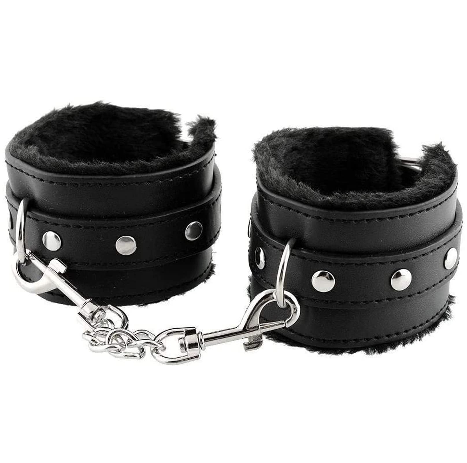 Fuwok Leather Hand Cǔffs Adjust Wris 008 (Black)