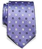 Retreez Classic Floral Pattern Woven Microfiber Men's Tie - Purple