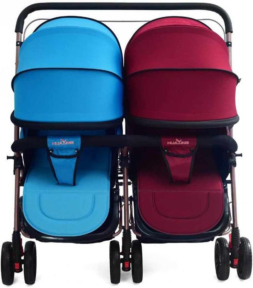 Lvbeis Zwillinge Kinderwagen Doppel Buggy Falten Kinderbuggy Leichte Kombiwagen