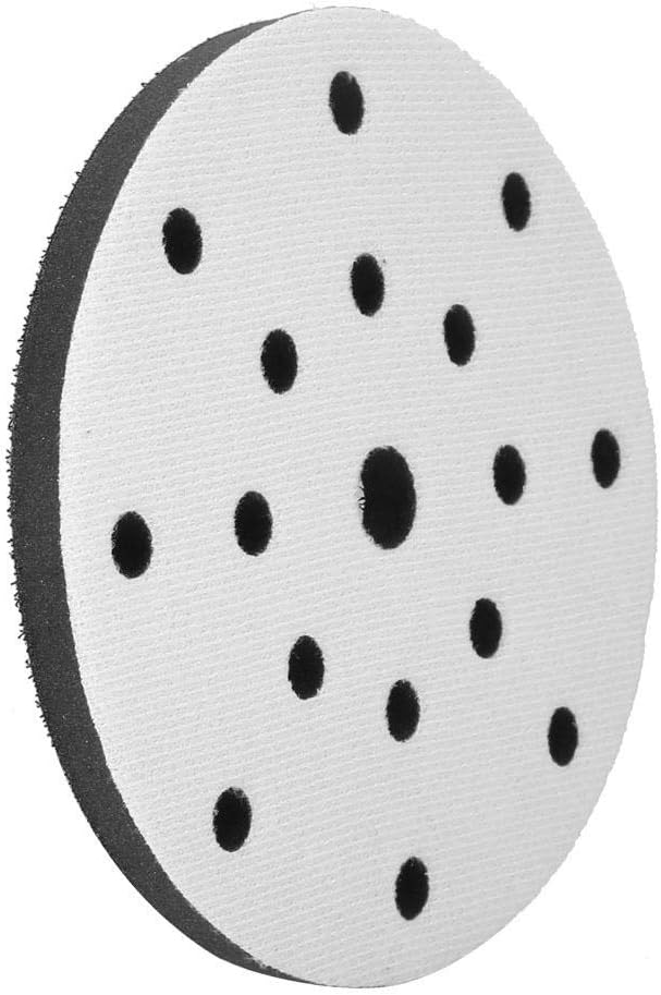 Sanding Soft Pad,150mm Diameter Soft Buffer Sponge Interface Cushion Pad for Sanding Pads(15 Holes)