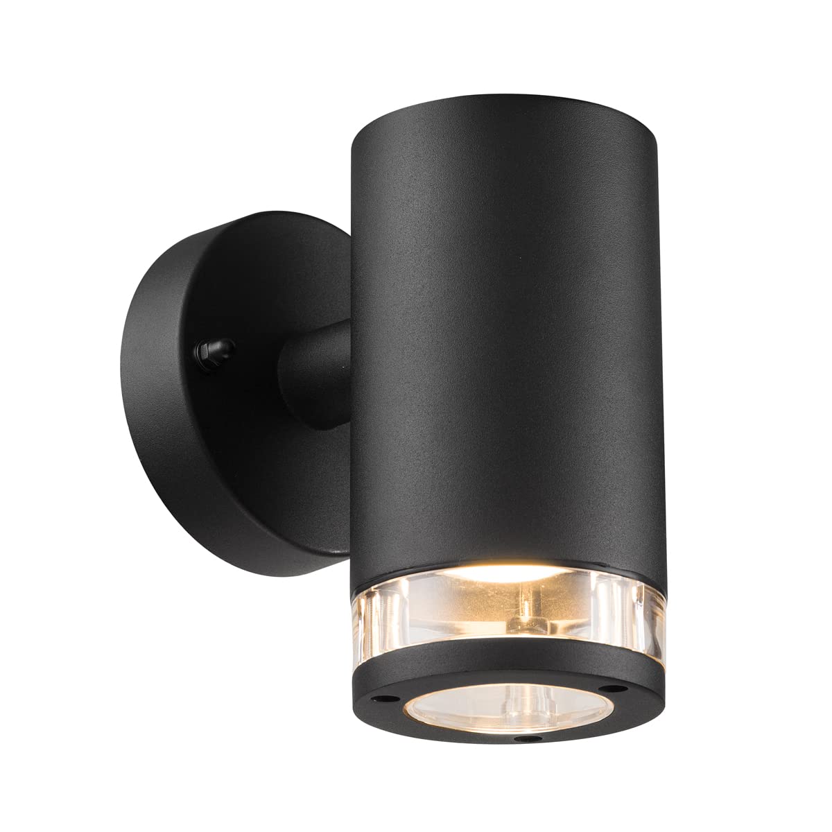 Nordlux Birk Outdoor Wall Light Black Aluminium GU10 Weatherproof - Garden, Patio, Entrance Mains Powered, IP44