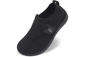 JOINFREE Diabetic Wide Walking Shoes for Women & Men with Adjustable Upper, Zero Drop Non Slip Casual Sneakers Comfortable for Edema, Arthritis, Swollen Feet & Elderly