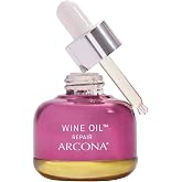 ARCONA Wine Oil - Resveratrol Serum, Infused With Grape Seed Oil &amp; Extract, Clove, Orange + Antioxidants - Deeply Moisturizing, Anti Aging Facial Oil Serum - .5 fl oz.