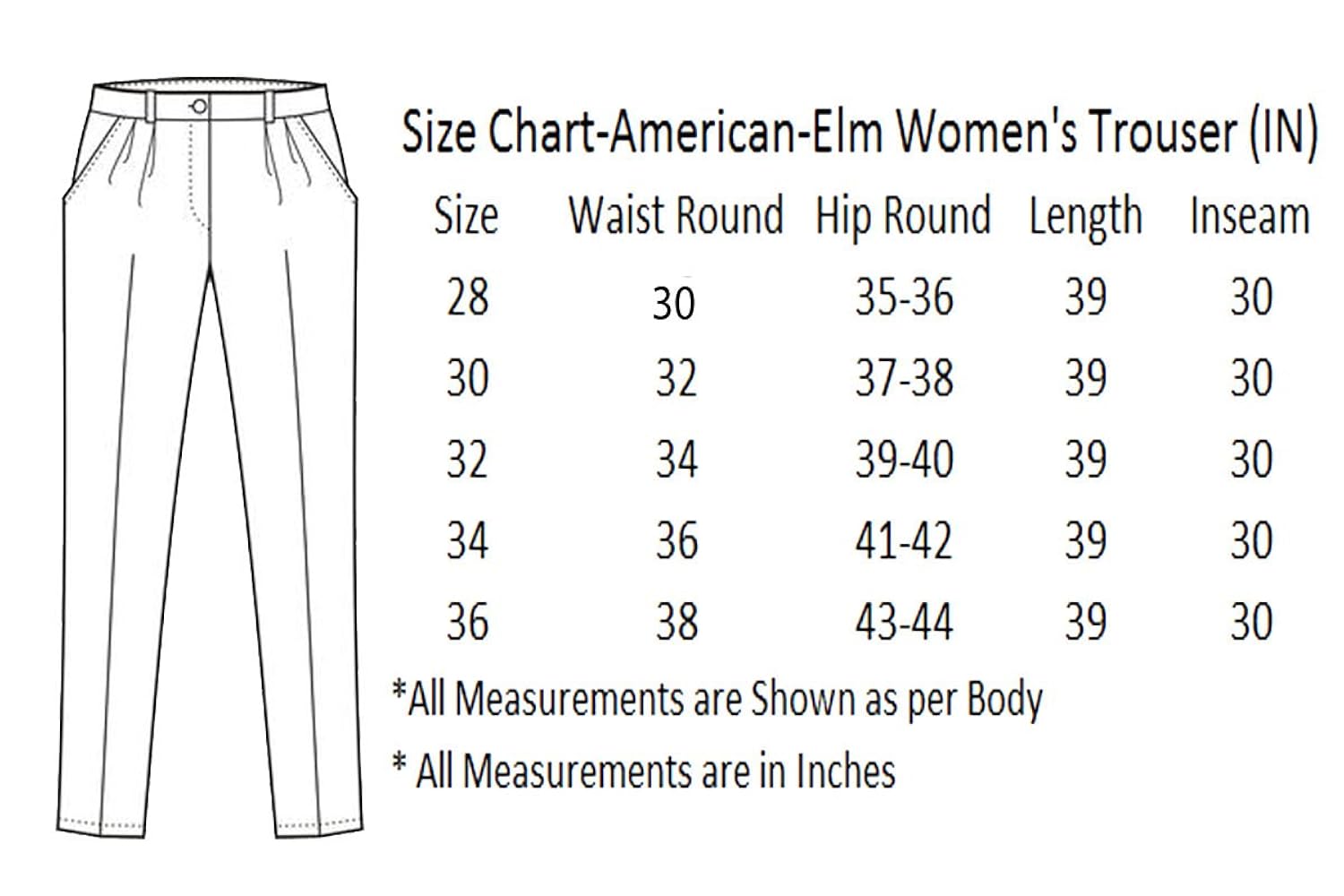 american-elm women's light brown slim fit cotton stretchable formal trouser