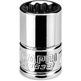 Capri Tools 7/16 in. Shallow Socket, 3/8 in. Drive, 12-point, SAE