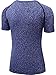 Neleus Women's 3 Pack Activewear Compression Workout Shirt,8015,Blue,Green,Purple,US XL,EU 2XL