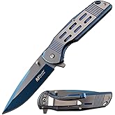 MTech USA MT-A1019 Series Spring Assist Folding Knife, Straight Edge Blade, 4.5-Inch Closed