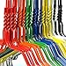 HANGERWORLD 20 Pack Multi Colored Wire Hangers - Strong 13 Gauge, 16inch Adult Size Coat Clothes Hanger