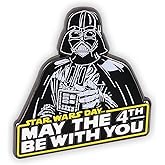 STAR WARS May The 4Th Darth Vader Enamel Pin | Badge Accessories For Lanyard, Backpack, Clothes