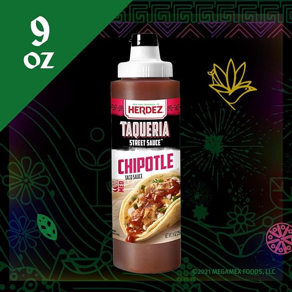 HERDEZ TAQUERIA STREET SAUCE SMOKY CHIPOTLE, MEDIUM, 9 OZ.