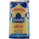 Dari Moroccan Couscous 1kg, 2.2lb (Medium, 1 Pack)